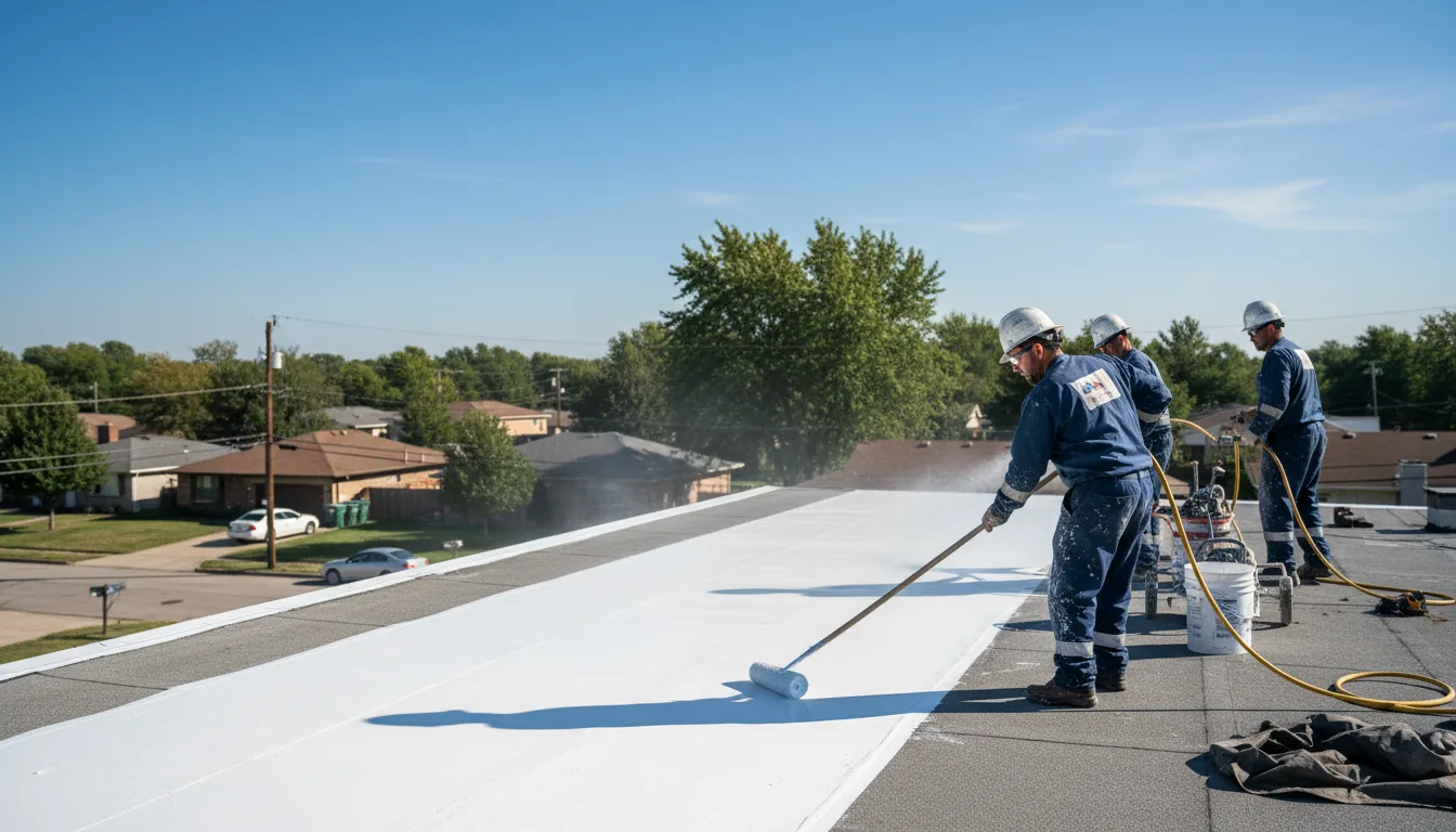 Commercial roof coating in Essex, CA near me